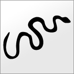 蛇（ヘビ）のシルエットイラスト無料素材　eps形式
