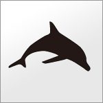 海豚（イルカ）のシルエットイラスト素材eps形式 - ウインドウを閉じる