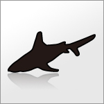 鮫（サメ）のシルエットイラスト無料素材eps形式