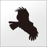 鷹のシルエットイラスト無料素材eps形式